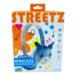 Vaiki&scaron;kos &bdquo;Bluetooth&ldquo; ausinės STREETZ pliu&scaron;inės, mikrofonas, mėlynos BT20-BLU / 6612134