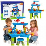 Multi-level water play table with chair and accessories 63cm