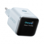 Anker Nano Charger 45W, Smart Display, Blue | A121DG31