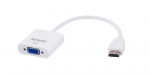 Adapter SAVIO  CL-27/B (HDMI M - D-Sub (VGA) F, 0,10 m, white color)
