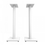 KANTO AUDIO 34" UNIVERSAL BOOKSHELF SPEAKER FLOOR STAND - WHITE (PAIR)