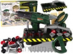 DIY Kit Organizer Battery Operated Screwdriver Green 13473 Lean Toys