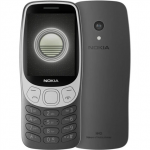 Nokia 3210 4G (2024) (TA-1618) | Grunge Black | 2.4 " | TFT | 128 MB | 64 MB | Dual SIM | Bluetooth | 5 | Main camera resolution