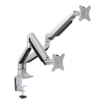 LOGILINK BP0043 - Dual alumium monitor desk mount.13-27. max. 9 kg