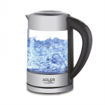 Adler | Kettle | AD 1247 NEW | With electronic control | 1850 - 2200 W | 1.7 L | Stainless steel