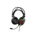 GENESIS NEON 613 G2 RGB OVER-EAR HEADPHONES WITH MICROPHONE BACKLIGHT BLACK