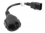 LANBERG POWER CORD EXTENSION IEC 320 C14 -daugiau  SCHUKO