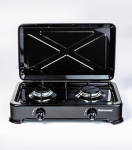 Ravanson K-02TB hob Black Countertop Gas 2 zone(s)