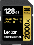 LEXAR PRO 2000X SDHC/SDXC UHS-II U3(V90) R300/W260 (W/O CARDREADER) 128GB