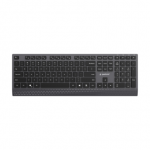 Gembird KB-MCH-06 Slim wired multimedia keyboard with Type-C adapter, US layout, black