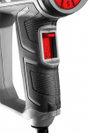 Heat gun 2000W, temperature range:I: 50oC, II: 50-550oC, III: 50-550oC, suitcase