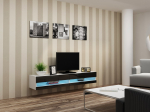 TV stand  VIGO NEW 30/180/40 white/black gloss