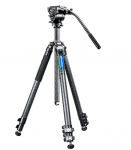 Leofoto LV-323C+BV-10 3-Section Carbon Fiber Tripod with Fluid Head Set