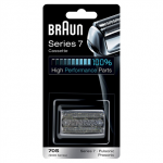 BRAUN Series 7 70S Replacement foil & cutter for electric shaver Series 7, Pulsonic, Prosonic Black