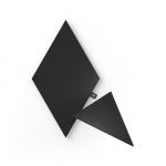 Nanoleaf | Shapes Black Triangles Expansion Pack (3 panels) | 42 W | WiFi
