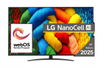 LG NanoCell AI 65NANO81A3A TV 165.1 cm (65") 4K Ultra HD Smart TV Wi-Fi Black