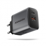 AXAGON ACU-PQ67 GaN Wall charger 67W, 2x port (USB-A + USB-C) PD3.0/PPS/QC4+/SFC 2.0/Apple, Black