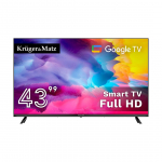 Televizorius Kruger and Matz 43" FHD Google TV,  DVB-T2/S2/T/C   H.265 HEVC