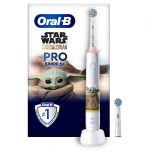 &bdquo;Braun Oral-B Junior Pro Grogu/Star Wars&ldquo; elektrinis dantų &scaron;epetėlis vaikams