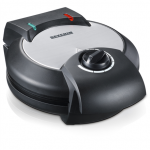Severin WA 2103 waffle iron 4 waffle(s) 1200 W Black, Silver