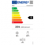 Midea Refrigerator | MDRB489FGE02O | Energy efficiency class E | Free standing | Combi | Height 201 cm | No Frost system | Fridg