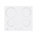 Candy | Hob | CH64CCW | Vitroceramic | Number of burners/cooking zones 4 | Touch | White