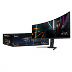 GIGABYTE CO49DQ OLED Curved Gaming Monitor - 5120x1440(DQHD), 1800R, 144Hz, 0.03ms, KVM, FreeSync Premium Pro, HDMI 2.1