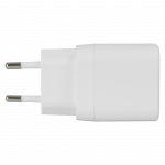 USB-C sieninis įkroviklis DELTACO, 1x USB-C PD 20 W, PPS 25 W, baltas / USBC-AC158 / 1903356