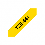 Brother | TZe-641 Laminated Tape | Black On Yellow | TZe | 8 m | 1.8 cm