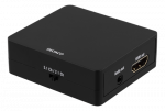 Adapteris DELTACO HDMI to HDMI + SPDIF / 3.5mm, Ultra HD in 30Hz, 5.1 / 2.1 audio, juodas / HDMI-7038