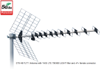 TV Antena ISKRA DTX-48 FLT7 Silver