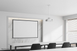 Neomounts CL25-550WH1 Beamer ceiling mount - h 74,5-114,5 cm - easy-install - full motion