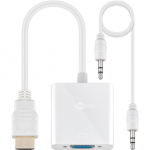 Goobay | HDMI/VGA adapter, nickel plated | 68793 | Black | HDMI male (type A) | VGA female (15-pin)