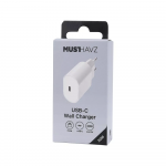 USB-C Charger 20W Easy to Go by Musthavz White