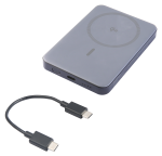 I&scaron;orinė baterija DELTACO 5000 mAh su stovu, belaidis įkrovimas, suderinamas su Qi2, magnetas, PB-Q1008 / 1903834