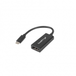 LANBERG AD-UC-DP-01 adapter USB TYPE-C M -Displayport F 15cm Black