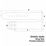 Laikrodžio dirželis ACTIVE ACT.1348.01.20.W