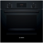 Bosch Oven | HBF133BA1 | 66 L | Electric | EcoClean | Knobs | Height 59.5 cm | Width 59.4 cm | Black