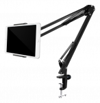 DELTACO stovas telefonams ir plan&scaron;etiniams kompiuteriams 4 "-12,9", spaustukas, 360 &deg;, juodas / ARM-278