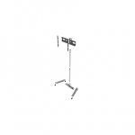 EDBAK | Floor stand | TR5E | Trolleys & Stands | 42-65 " | Maximum weight (capacity) 50 kg | Black