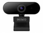 Full HD internetinė kamera DELTACO su 360&deg; pasukimu, pakreipimu auk&scaron;tyn/žemyn, 2 MP, juoda / W-100 / 1902912