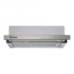 Candy CBT625/2X/1 Hood, B, Telescopic, Built-in, Width 60 cm, Extraction power 332 m&sup3;/h, Mechanical control, Silver