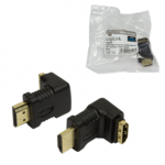 HDMI Adapter small size, AM to AF in 90 degree Log