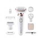 Braun Epilator | SES9-360 Silk &eacute;pil 9 Flex 3D | Operating time (max) 50 min | Number of power levels 1 | Wet & Dry | White