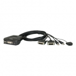 Aten 2-Port USB DVI Cable KVM Switch with Remote Port Selector | Aten | Remote Port Selector | 2-Port USB DVI Cable KVM Switch w
