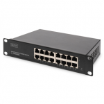 DIGITUS Switch 16-Port Gigabit          Unmanaged schwarz