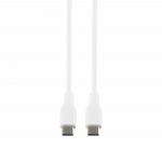 USB-C į USB-C kabelis DELTACO, 1m, USB 2.0, baltas, pintas, SPR 3A/60W / IPLH-1010 / 1902626