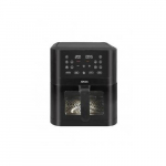 Kar&scaron;to oro gruzdintuvė su dvigubu kaitinimo elementu displėjumi ir langeliu Jocca 2947 9l juoda/ ner.plienas