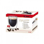 Scanpart ESPRESSO dvigubo stiklo stiklinės 2 x 80 ml