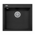 Akmens masės plautuvė Plados-Telma CUBE ON5610 26TG Juoda matinė